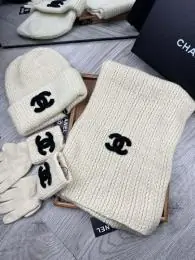 chanel hat and echapres and glove set s_126532a